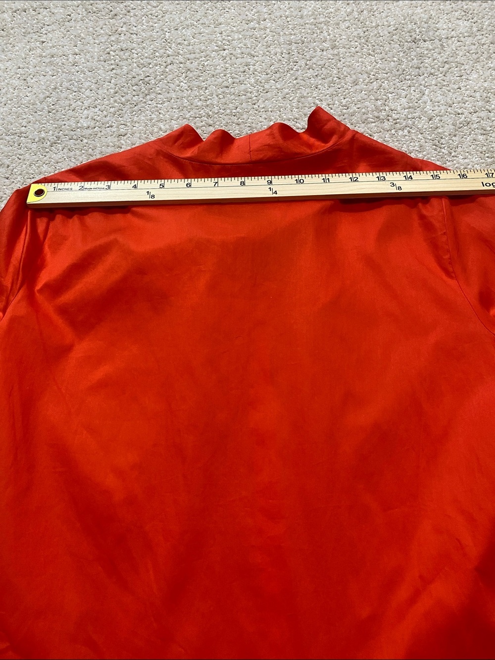 Harshman Tie-Neck Tiered Mini Dress in Vibrant Orange Size S 100% Cotton - Picture 15 of 16